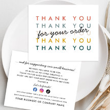 Budget Vielen Dank für Ihre Bestellung Business Pa