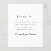 Budget Vier Foto Beerdigung Danke Flyer (Hinten)