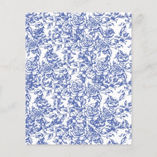 Budget Viktorianisch etwas Blauer Aufruf Flyer (Hinten)