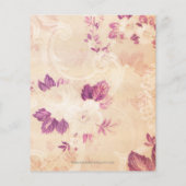 Budget Vintag Bridal Tea Bridal Dusche Einladung (Rückseite)