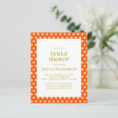 Budget Vintag Orange Daisy Blume Brautparty (Stehend Vorderseite)