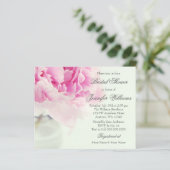 Budget Vintag Pink Peony Mason Jar Brautparty (Stehend Vorderseite)