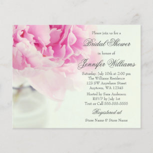 Budget Vintag Pink Peony Mason Jar Brautparty