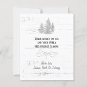 Budget Vintag Red Truck Gnoma Weihnachtskarte (Rückseite)