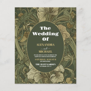 Budget Vintage Floral Art Nouveau Hochzeit