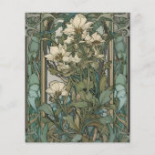 Budget Vintage Floral Art Nouveau Hochzeit (Rückseite)