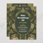 Budget Vintage Floral Art Nouveau Wedding (Vorne/Hinten)