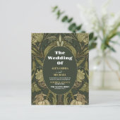 Budget Vintage Floral Art Nouveau Wedding (Stehend Vorderseite)