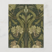 Budget Vintage Floral Art Nouveau Wedding (Rückseite)