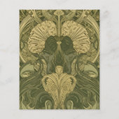 Budget Vintage Floral Art Nouveau Wedding (Rückseite)