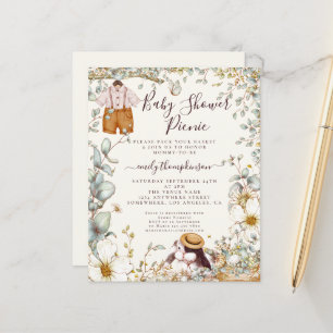 Budget Vintage Häschen-Junge-Baby-Party-Picknick-E