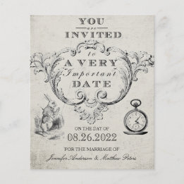 Budget Vintage Hochzeit im Stil von Alice im Wunde