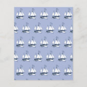 Budget Vintage Navy Ship Nautical Baby Shower (Rückseite)