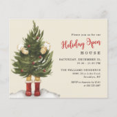 Budget Vintage Weihnachtsbaum | House Party Flyer (Vorderseite)