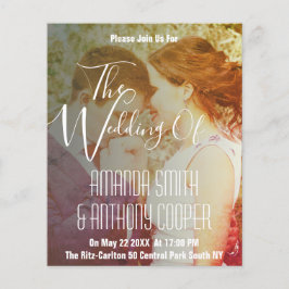 Budget Vintages Foto Hochzeit Flyer