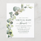 Budget Virtual Baby Duwer Greenery Eucalyptus Flyer (Vorne)