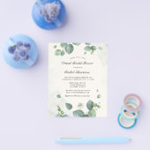 Budget Virtual Brautparty Eukalyptus Greenery Flyer (Einzeln)