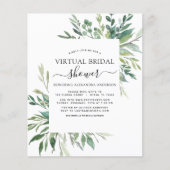 Budget Virtual Brautparty Greenery (Vorderseite)