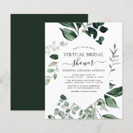 Budget Virtual Brautparty Greenery