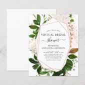 Budget Virtual Brautparty Grüne Rose Gold (Vorne/Hinten)