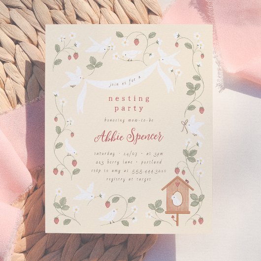Budget Vögel & Beeren Nesting-Party Baby Shower