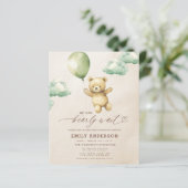 Budget Vorwarte grüne neutrale Babydusche (Stehend Vorderseite)