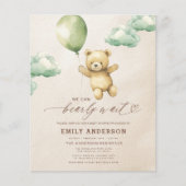 Budget Vorwarte grüne neutrale Babydusche (Vorderseite)