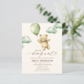 Budget Vorwarte grüne neutrale Babydusche (Stehend Vorderseite)