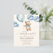 Budget Vorwarte neutrale Blue Boy Baby Dusche (Stehend Vorderseite)