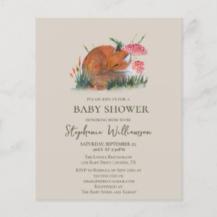 Budget Wald Fuchs Herbst Baby Shower