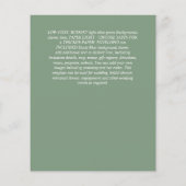 Budget Walima Muslim Wedding Gold Frame einladen Flyer (Hinten)