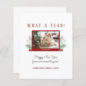 Budget Was für ein Jahr Einfache Fotokarte für Neu (Vorne/Hinten)