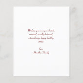 Budget Was für ein Jahr Einfache Fotokarte für Neu (Rückseite)