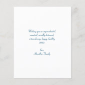 Budget Was für ein Jahr Einfache Fotokarte für Neu (Rückseite)