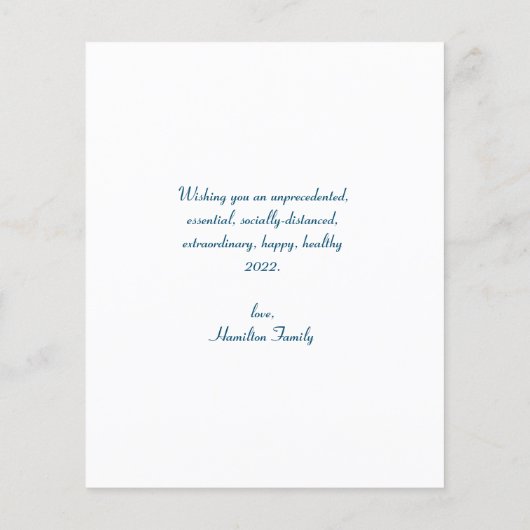 Budget Was für ein Jahr Einfache Fotokarte für Neu (Rückseite)