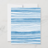 Budget-Wäscheleine Blau Junge Baby Shower Einladun (Rückseite)