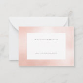 Budget Wasserfarbe Bachelorette Wochenende Mitteilungskarte (Rückseite)