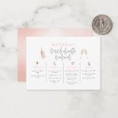 Budget Wasserfarbe Bachelorette Wochenende Mitteilungskarte (Vorderseite/Rückseite Beispiel)