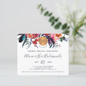Budget Wasserfarbe chic Brautbrunch Einladung (Stehend Vorderseite)