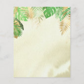 Budget Wasserfarbe Dinosaur Kinderdusche Einladung (Rückseite)