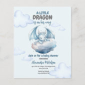 Budget Wasserfarbe Dragon Baby Dusche (Vorderseite)