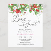 Budget Wasserfarbe Erdbeeren Brautparty (Vorderseite)