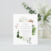 Budget Wasserfarbe Eukalyptus Grüne Hochzeit (Stehend Vorderseite)