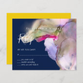 BUDGET Wasserfarbe Hochzeit Abstrakten Lila uAwg (Vorne/Hinten)