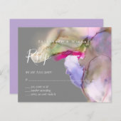 BUDGET Wasserfarbe Hochzeit Abstrakten Lila uAwg (Vorne/Hinten)