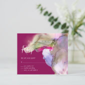 BUDGET Wasserfarbe Hochzeit Abstrakten Lila uAwg (Stehend Vorderseite)