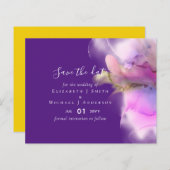 BUDGET Wasserfarbe Hochzeit Abstrakten Rett-Daten (Vorne/Hinten)