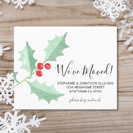 Budget Wasserfarbe Holly Wir haben verschoben Kart