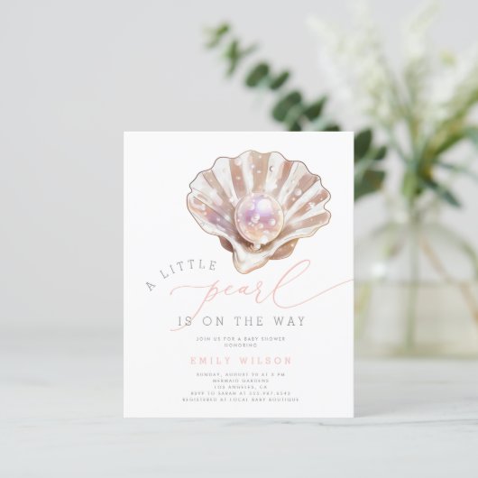 Budget Wasserfarbe Kleine Perldusche lädt ein (Stehend Vorderseite)