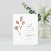 Budget Wasserfarbe Künstlerische Leaf Hochzeit Ein (Stehend Vorderseite)